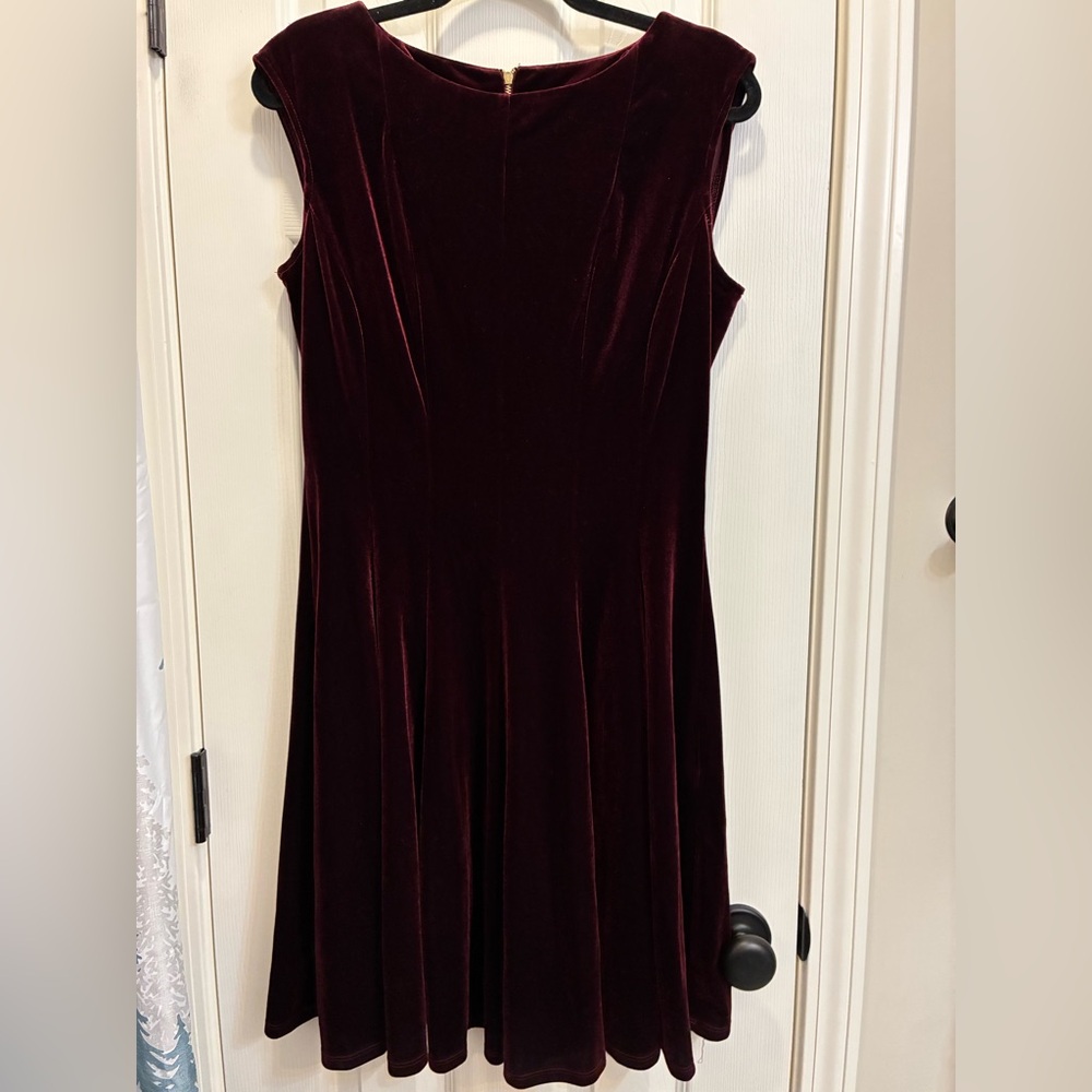 Danny & Nicole Red Sleeveless A-line Maxi Dress